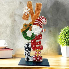 Noel Gnome Wooden Tabletop Decoration-Noel Gnome-DiamondArt.ca