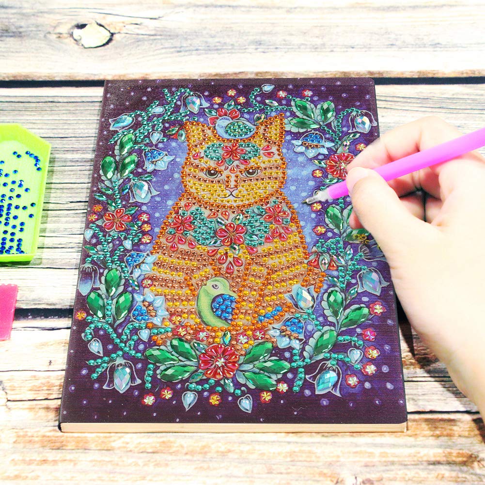 Orange Cat Notebook-Special-DiamondArt.ca
