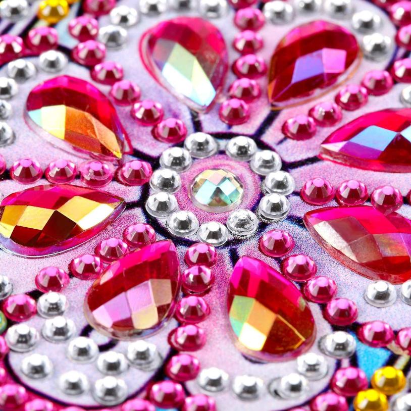 Pink Flower Bookmark-Special-DiamondArt.ca