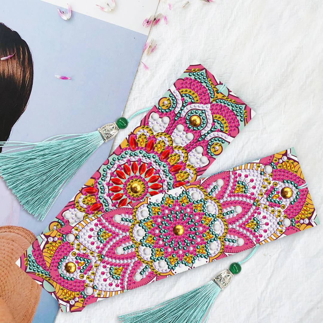 Pink Mandalas Bookmark Set-Special-DiamondArt.ca