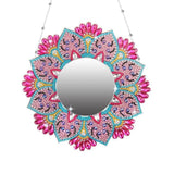 Pink Mandala Mirror-Special-DiamondArt.ca
