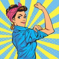 Pop Art We Can Do It-30x30cm-Square-DiamondArt.ca