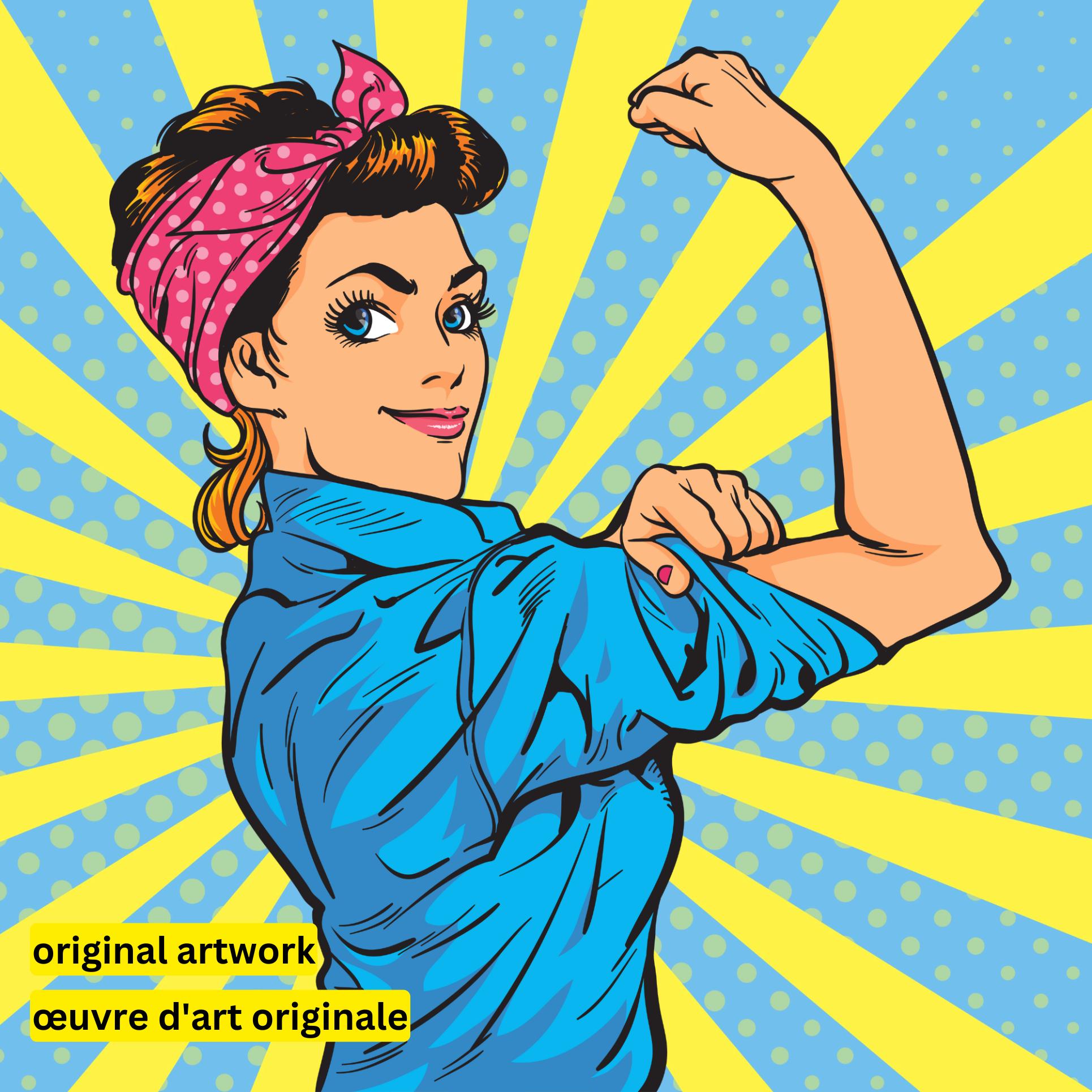 Pop Art We Can Do It-30x30cm-Square-DiamondArt.ca