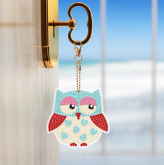 Pretty Owls Key Chain Kit-Special-DiamondArt.ca