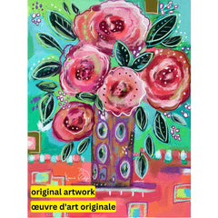 Pretty in Pink by Karrie Evenson-30x40cm-Square-DiamondArt.ca