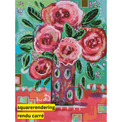 Pretty in Pink by Karrie Evenson-30x40cm-Square-DiamondArt.ca