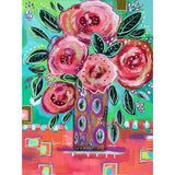 Pretty in Pink by Karrie Evenson-35x45cm-Round-DiamondArt.ca
