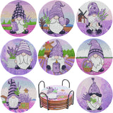 Lavender Gnomes Coaster Set (8 pieces)