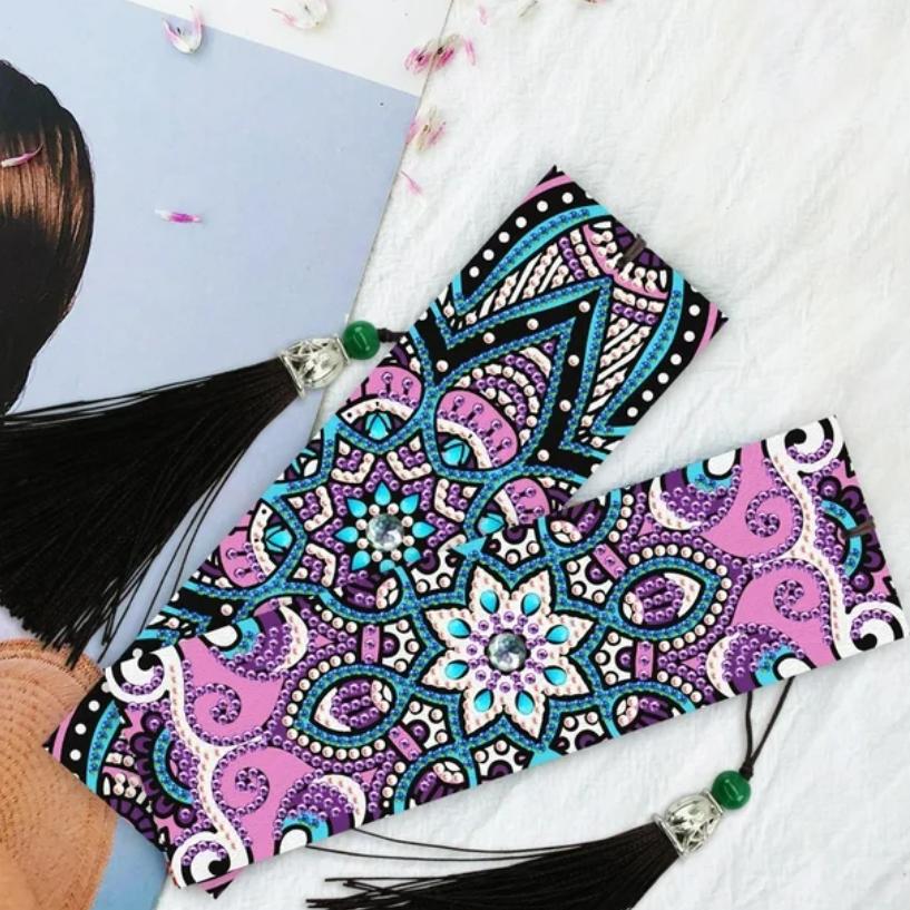 Purple Mandalas Bookmark Set-Special-DiamondArt.ca