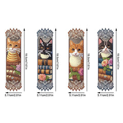 Purrfect Pages Cat Bookmark Set-Special-DiamondArt.ca
