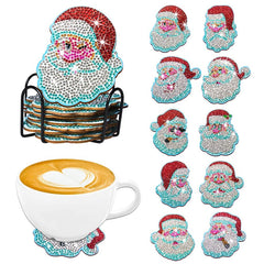 Santa Clause Coaster Set (10 pieces)-Special-DiamondArt.ca