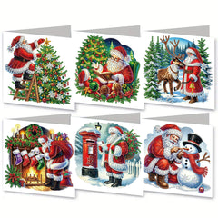 Santa’s Magic Christmas Card Set (6 Pack)-Special-DiamondArt.ca
