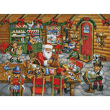 Santa's Toy Shop by Rose Mary Berlin-65x85cm-Round-DiamondArt.ca