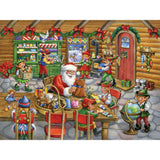 Santa's Toy Shop by Rose Mary Berlin-65x85cm-Round-DiamondArt.ca