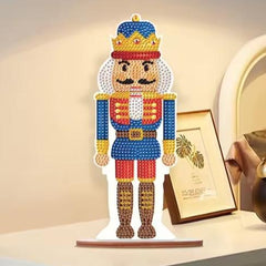 Sapphire Sentinel Nutcracker Tabletop Decoration-Special-DiamondArt.ca