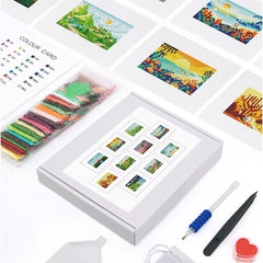 Scenic Views Sparkle Minis 10 Canvas Kit-Square-DiamondArt.ca