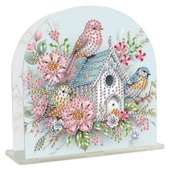 Shabby Chic Birdhouse Napkin Holder-Special-DiamondArt.ca