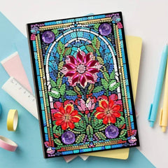 Shimmering Flowers Notebook-Special-DiamondArt.ca
