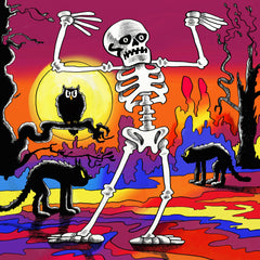 Skeleton Dance by Howie Green-40x40cm-Round-DiamondArt.ca