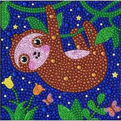 Sloth Kid's Kit-17x17cm-Special-DiamondArt.ca