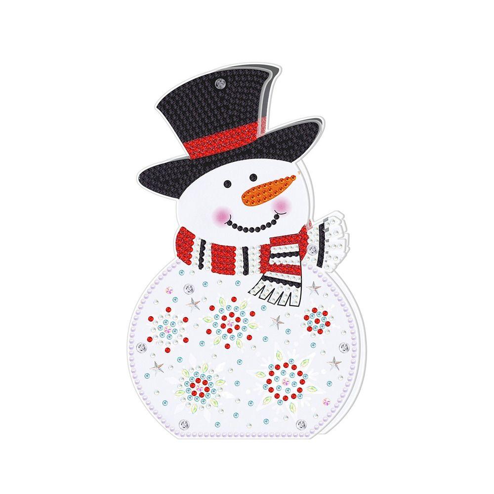 Happy Snowman LED Table Decoration-Happy Snowman-DiamondArt.ca