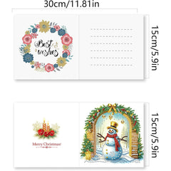 Snowy Cheer Christmas Card Set (12 Pack)-Special-DiamondArt.ca