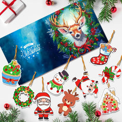 Sparkle Holiday Combo: 8 Christmas Cards & 12 Ornaments-Special-DiamondArt.ca