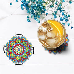 Sparkle Mandalas Coaster Set (8 pieces)-Special-DiamondArt.ca