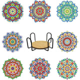 Sparkle Mandalas Coaster Set (8 pieces)