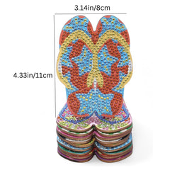 Sparkle Steps Flip-Flop Coaster Set (10 pieces)-Special-DiamondArt.ca