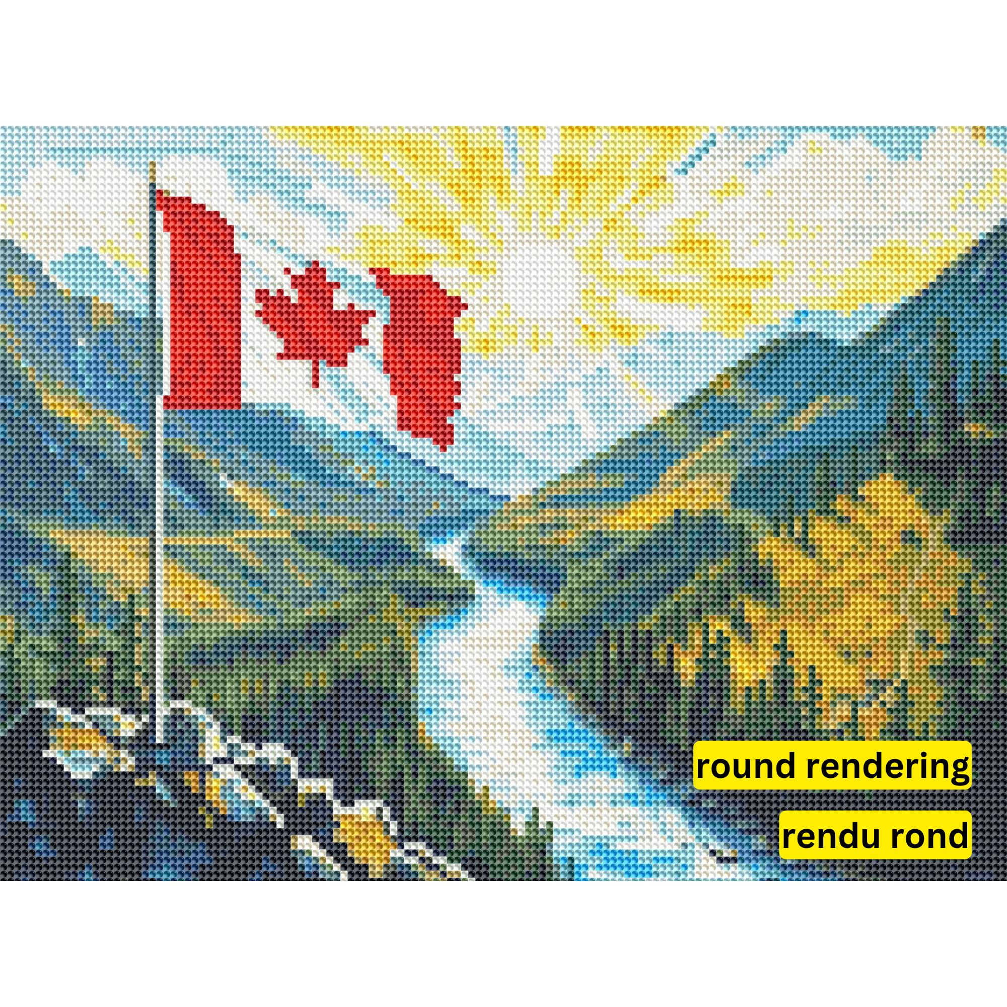 Spirit of Canada by Fred Penn-30x40cm-Round-DiamondArt.ca