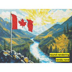 Spirit of Canada by Fred Penn-30x40cm-Round-DiamondArt.ca
