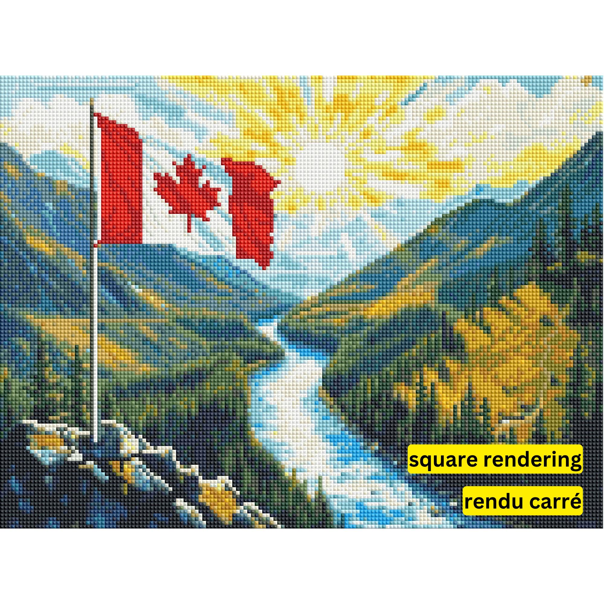 Spirit of Canada by Fred Penn-30x40cm-Square-DiamondArt.ca