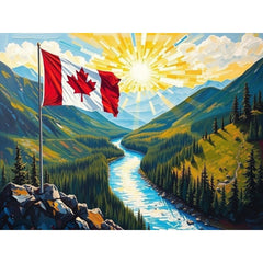 Spirit of Canada by Fred Penn-30x40cm-Round-DiamondArt.ca