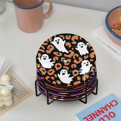 Spooky Season Coaster Set (8 pieces)-Special-DiamondArt.ca