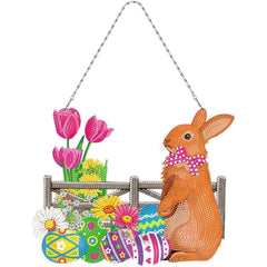 Spring Bunny Wall Hanging-Special-DiamondArt.ca