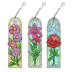 Stained Glass Garden Bookmark Set-Special-DiamondArt.ca