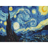 Starry Night by Vincent van Gogh-35x45cm-Round-DiamondArt.ca