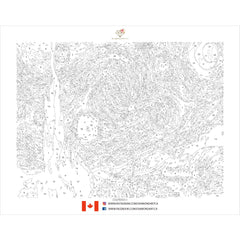 PAINT-BY-NUMBER Starry Night by Vincent van Gogh-35x45cm-Paint-by-Number-DiamondArt.ca