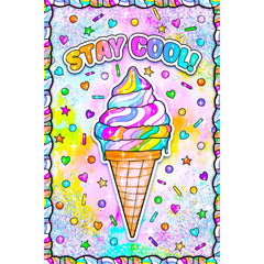 Stay Cool by Jess Stempel-30x45cm-Round-DiamondArt.ca