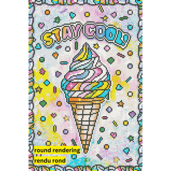 Stay Cool by Jess Stempel-30x45cm-Round-DiamondArt.ca