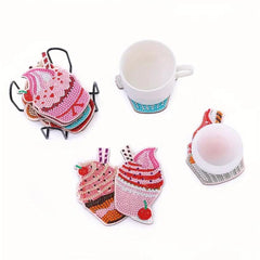SugarGem Cupcake Coaster Set (10 pieces)-Special-DiamondArt.ca