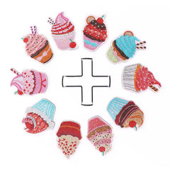 SugarGem Cupcake Coaster Set (10 pieces)-Special-DiamondArt.ca