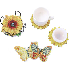 Sunflowers Coaster Set (10 pieces)-Special-DiamondArt.ca