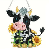 Sunflower Cow Wall Hanging-Special-DiamondArt.ca