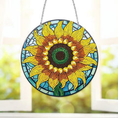 Brilliant Sunflower Wall Hanging-Brilliant Sunflower-DiamondArt.ca