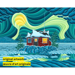 The Thaw by Robbie Craig-40x50cm-Round-DiamondArt.ca