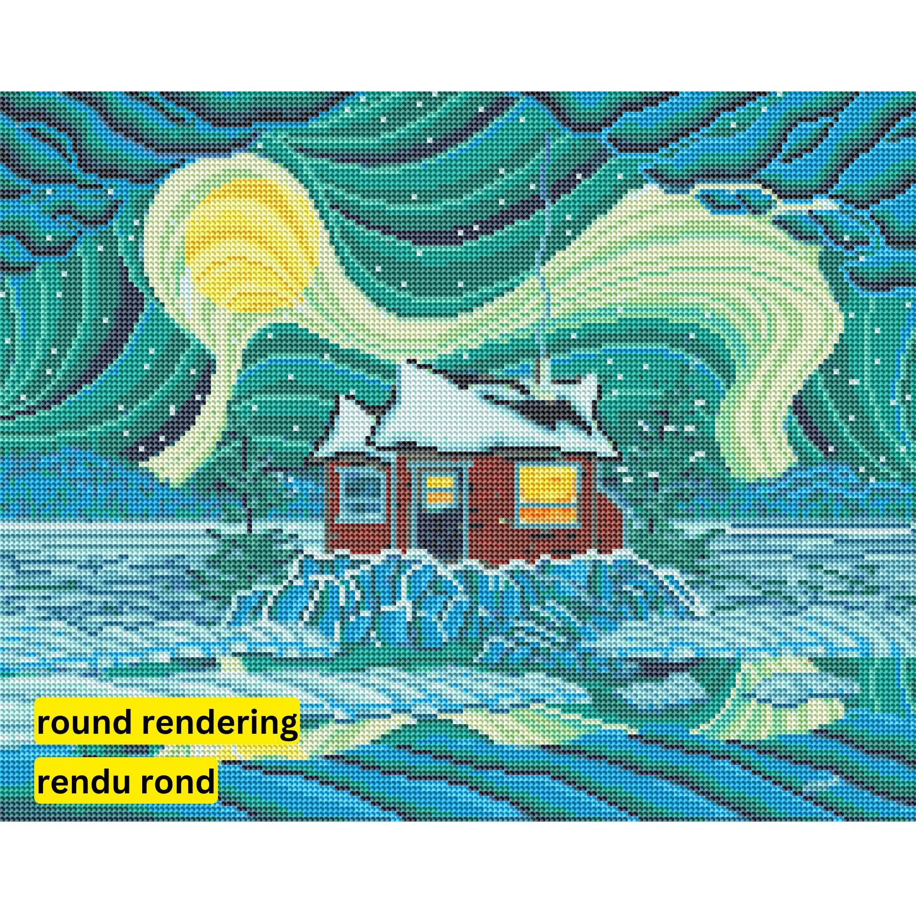 The Thaw by Robbie Craig-40x50cm-Round-DiamondArt.ca