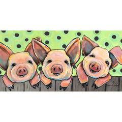 Three Little Pigs by Karrie Evenson-30x60cm-Square-DiamondArt.ca