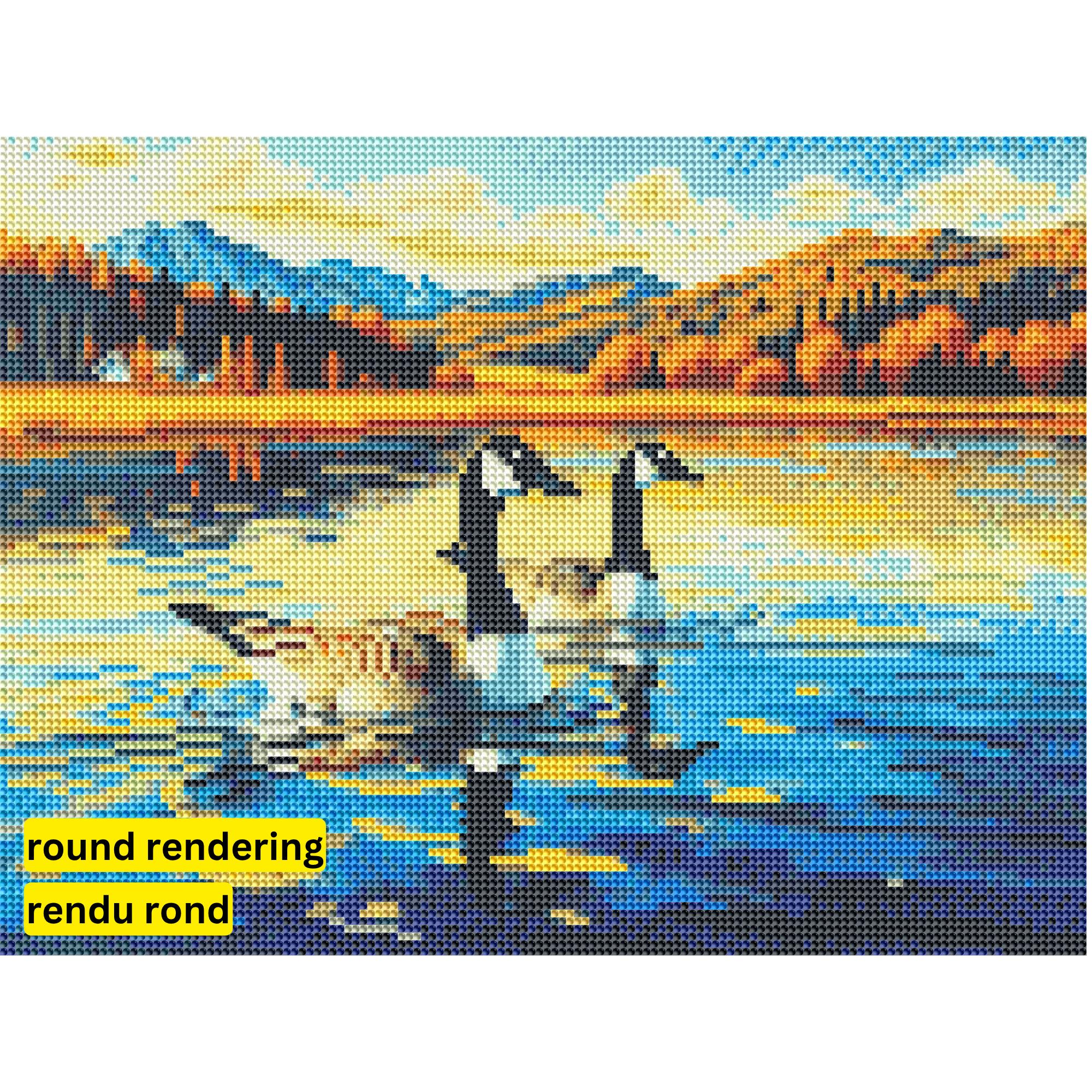 Twin Travelers by Tommy Clay-30x40cm-Round-DiamondArt.ca
